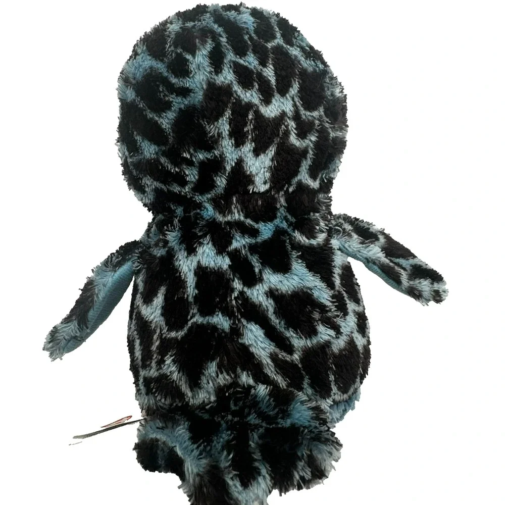TY Beanie Boos Yago Blue & Black Owl 6” Plush Retired Fall Bird‎ big eyes